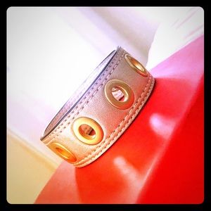 Coach leather bracelet Gold